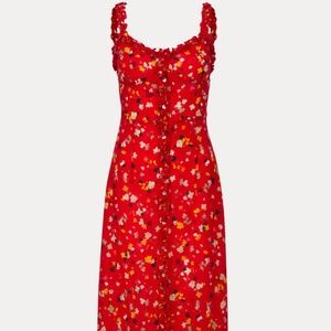Réalisation Par - Juliet dress - red floral XS